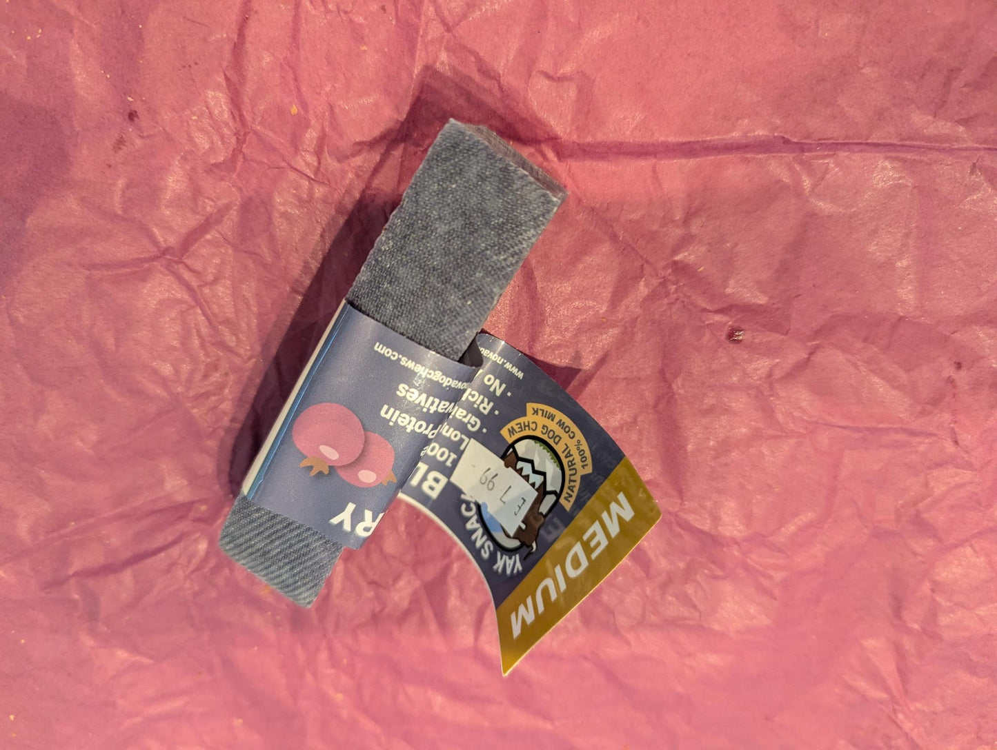 Yak bar - medium (Blueberry flavour)