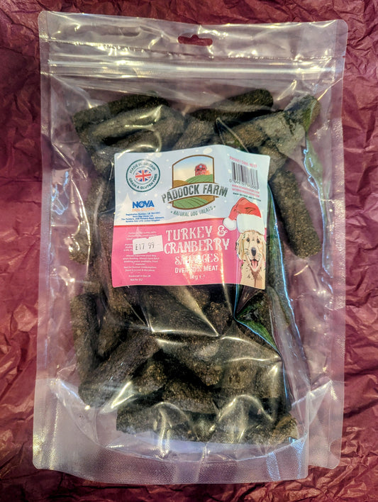 Turkey & cranberry gourmet sausages 1kg